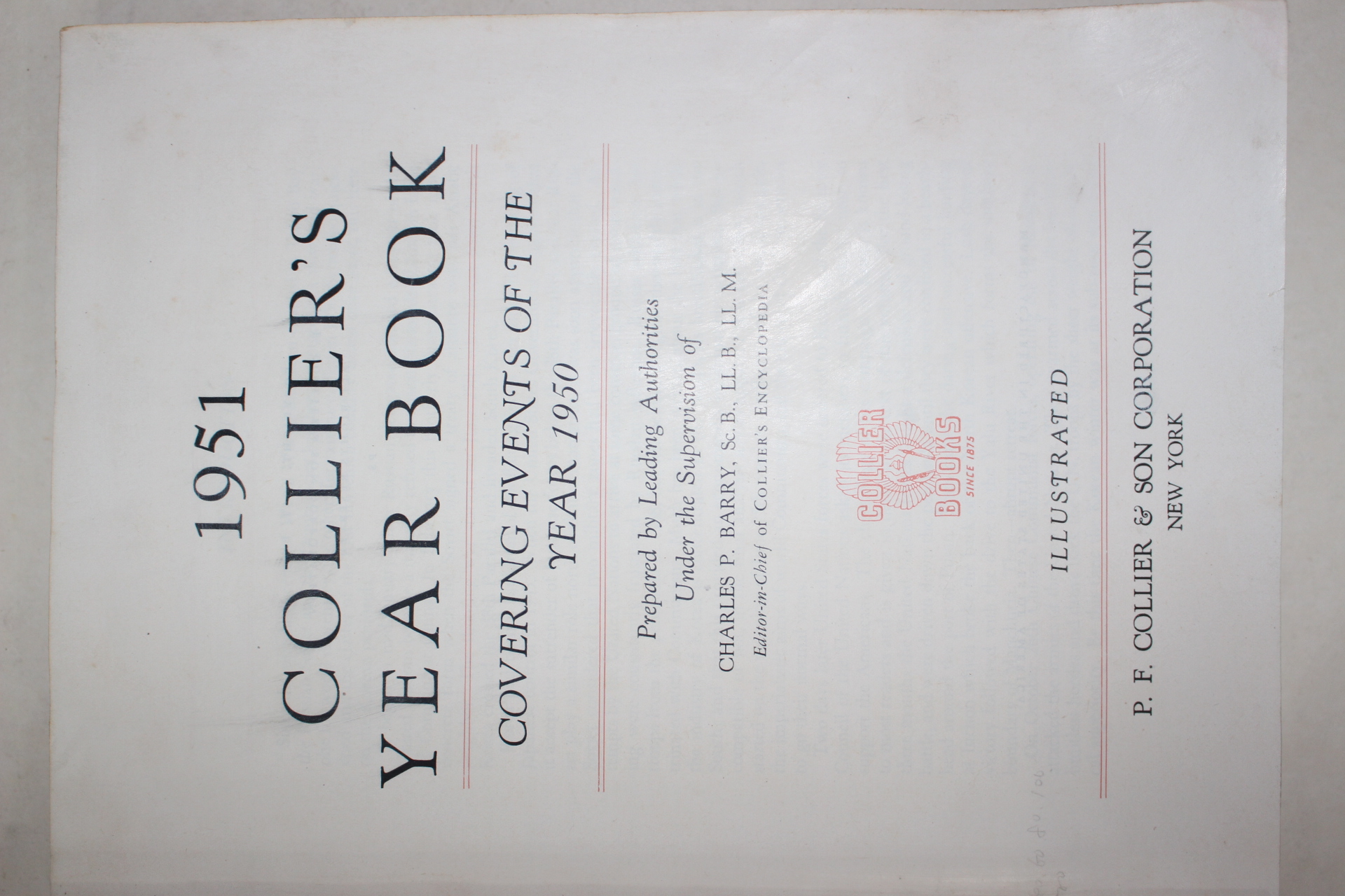 1951년 미국간행 COLLIERS YEAR BOOK
