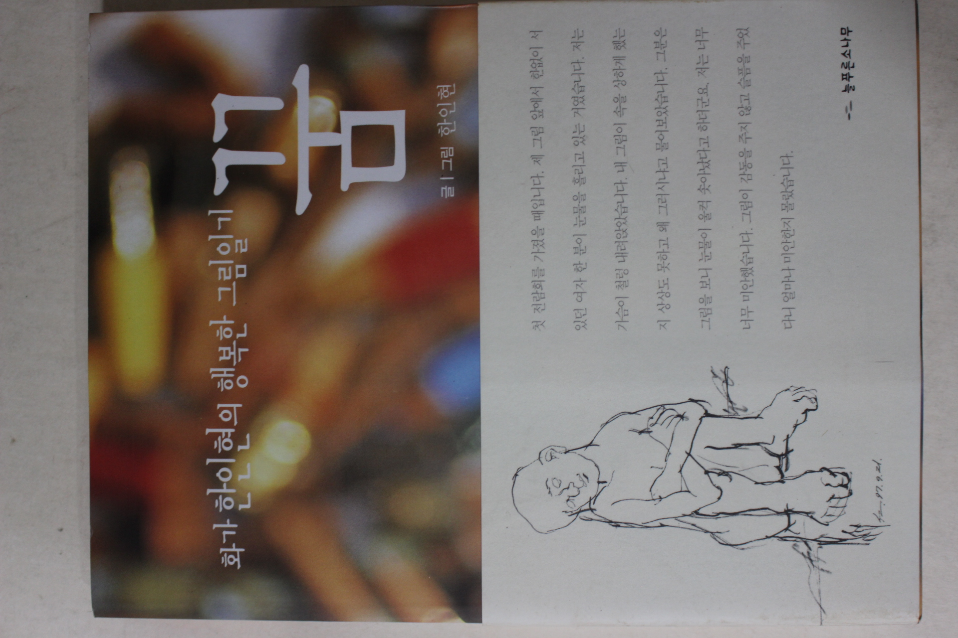 2003년초판 한인현 화가 한인현의 행복한 그림일기 꿈