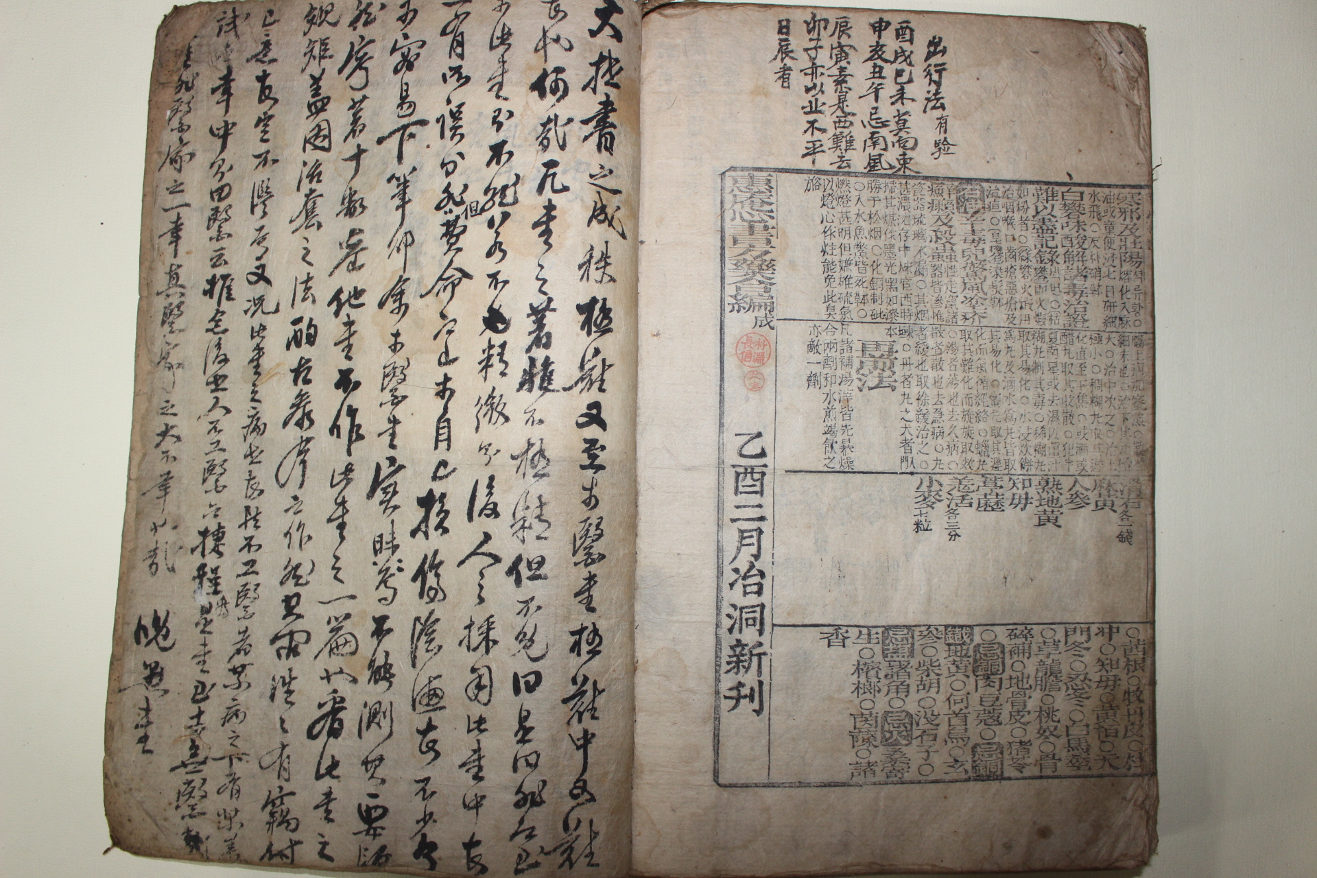 1885년(乙酉治洞) 목판본 의서 황도연(黃道淵) 혜암심서방약합편(惠庵心書方藥合編) 1책완질