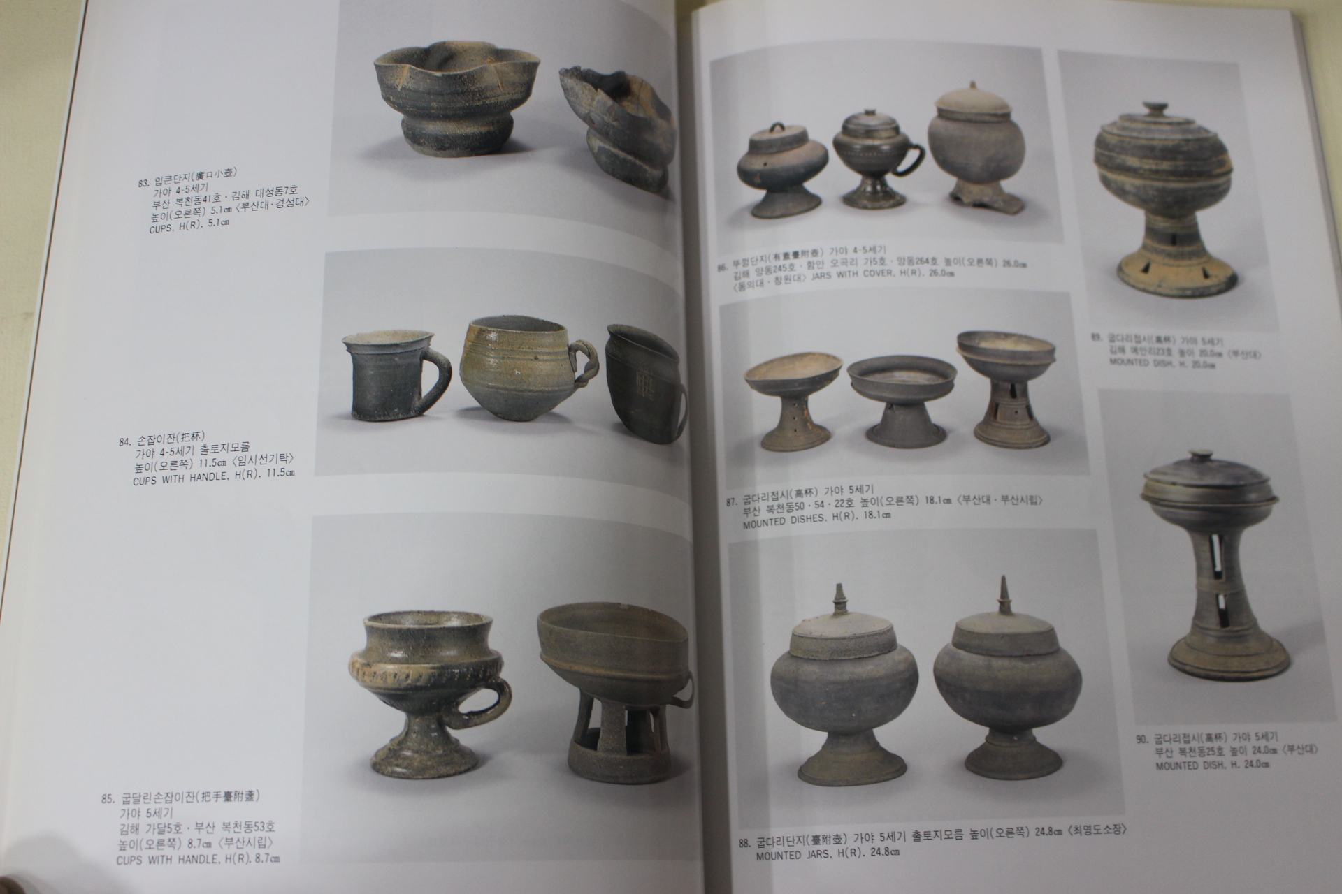 1997년초판 국립중앙박물관 한국 고대의 토기 도록