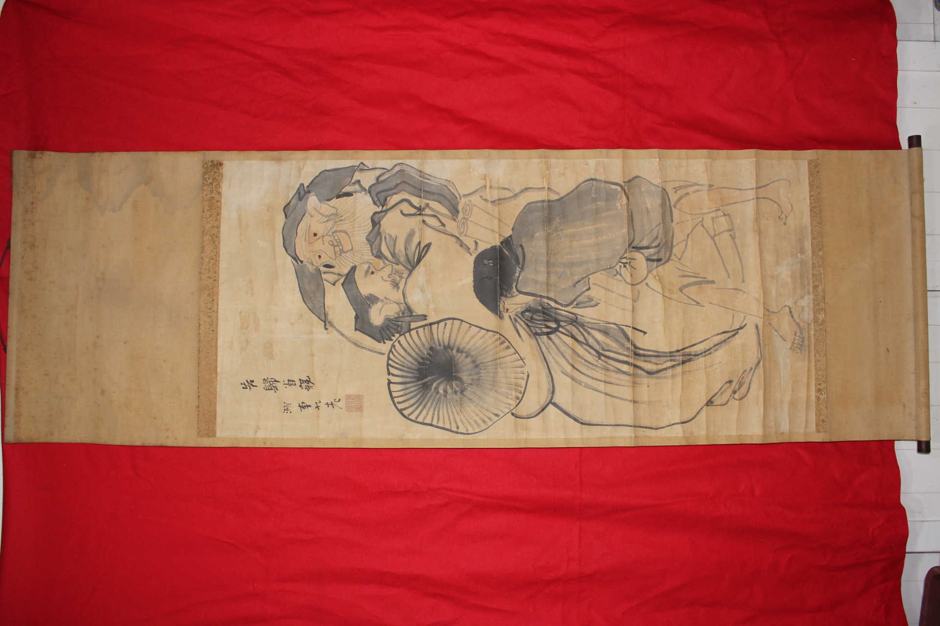 381-에도시기 1700년대 풍속화가 구지(九志) 인물화