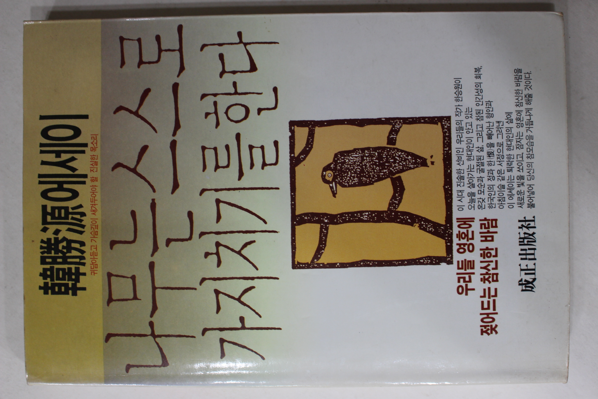 1990년 한승원(韓勝源) 나무는 스스로 가지치기를 한다