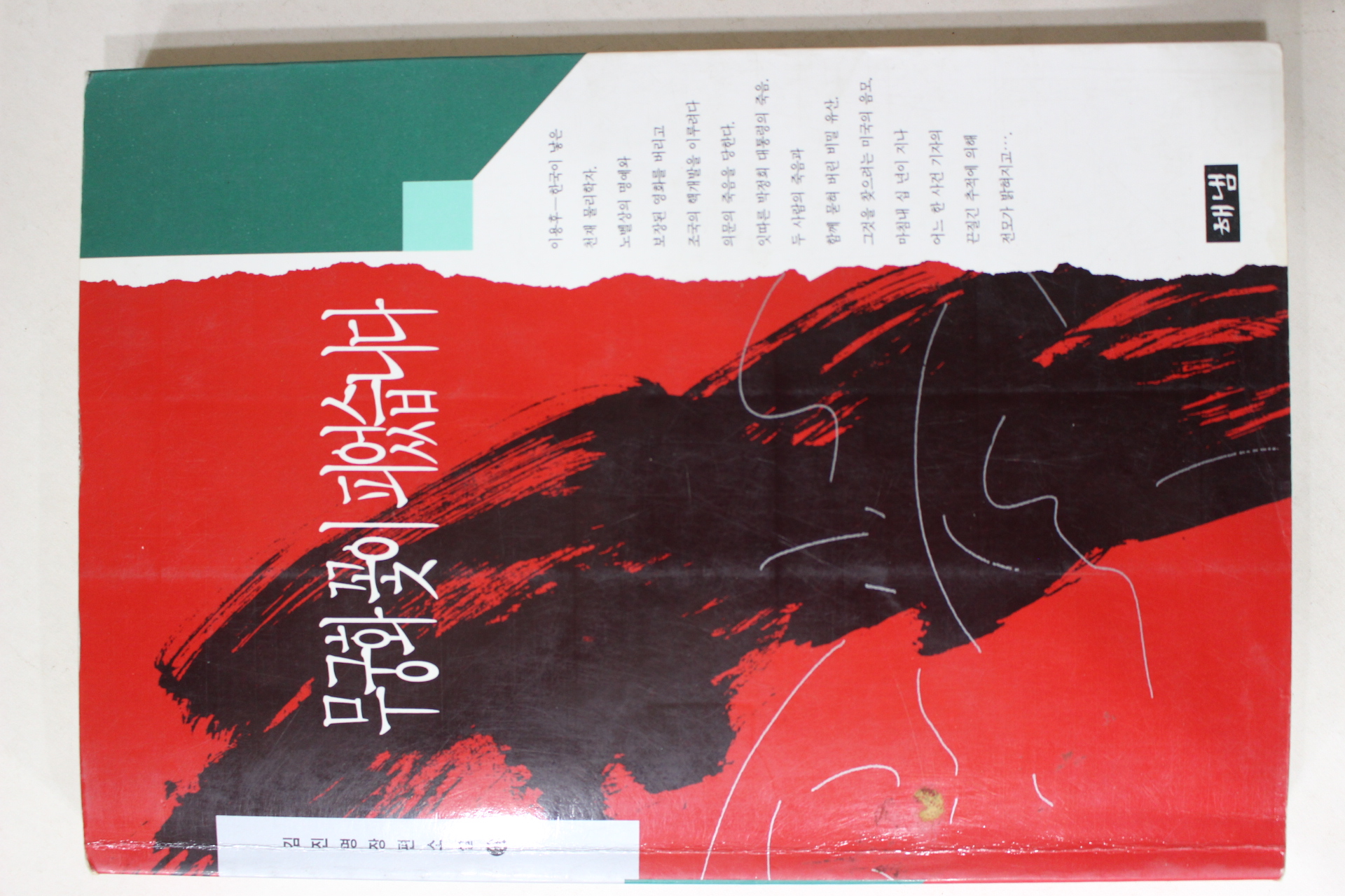 1993년 김진명장편소설 무궁화꽃이 피었습니다 2