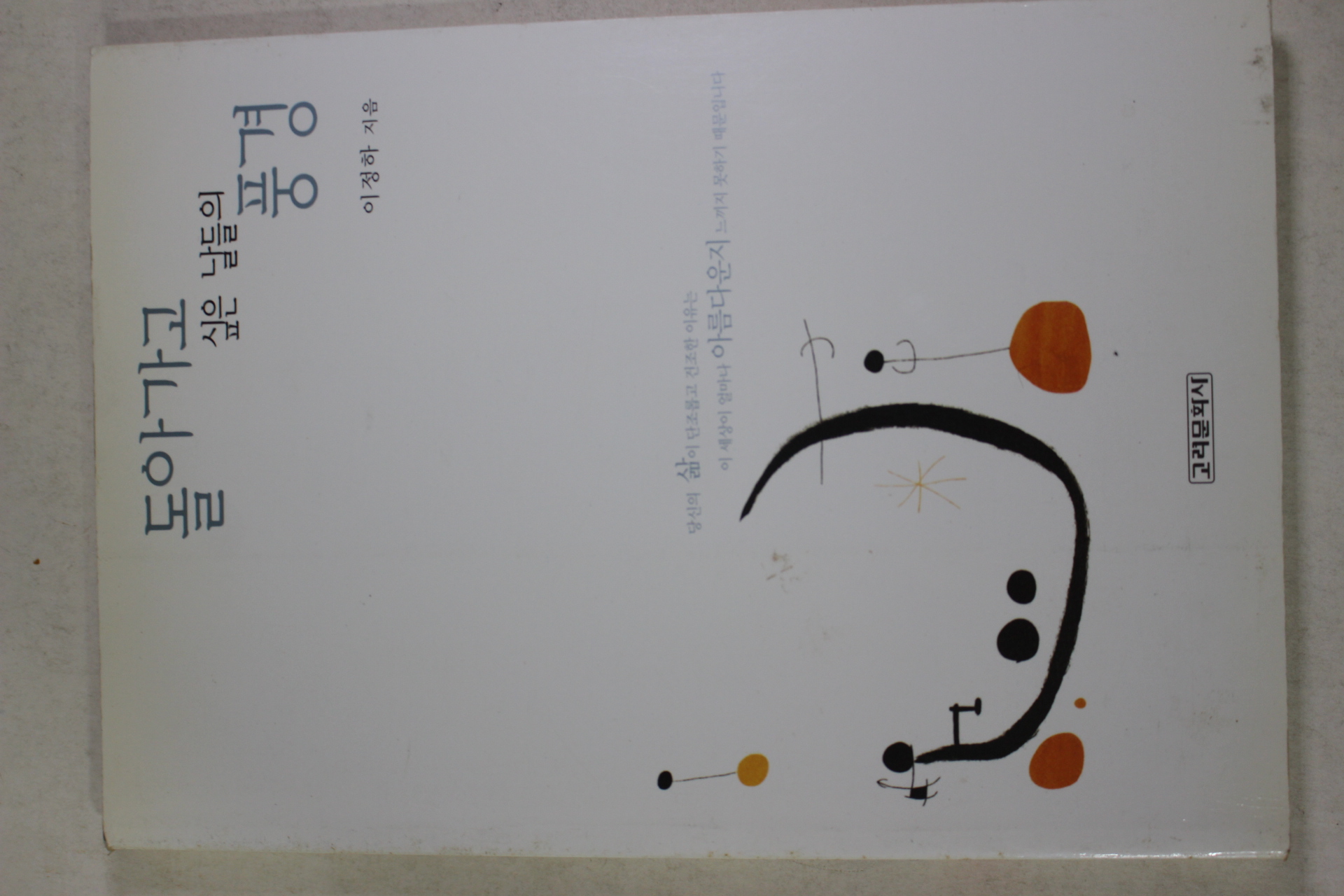 2000년초판 이정하 돌아가고 싶은 날들의 풍경