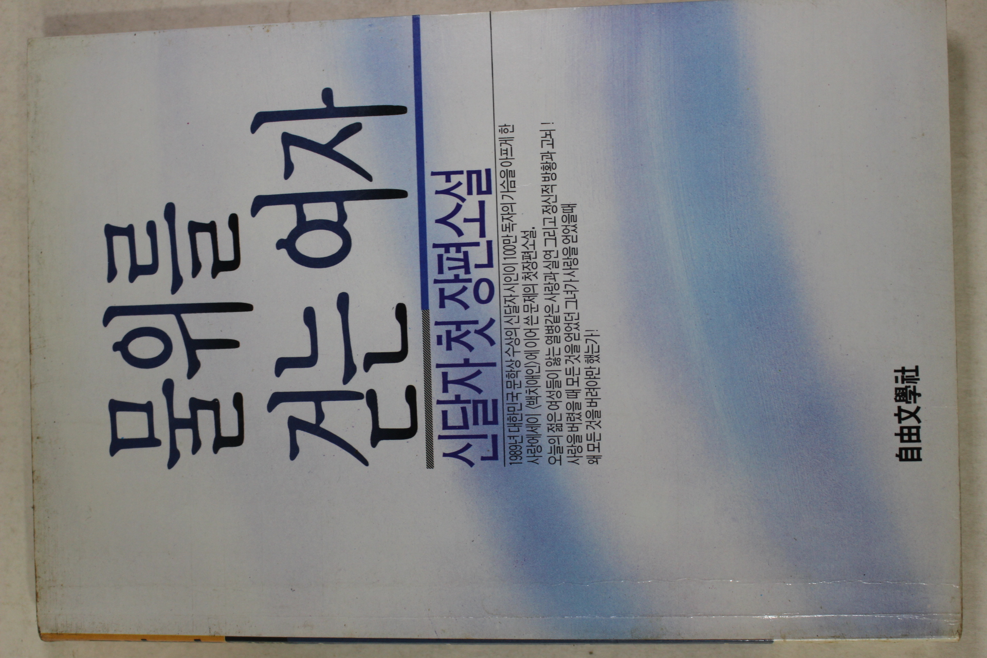 1990년 신달자 첫장편소설 물위를 걷는 여자