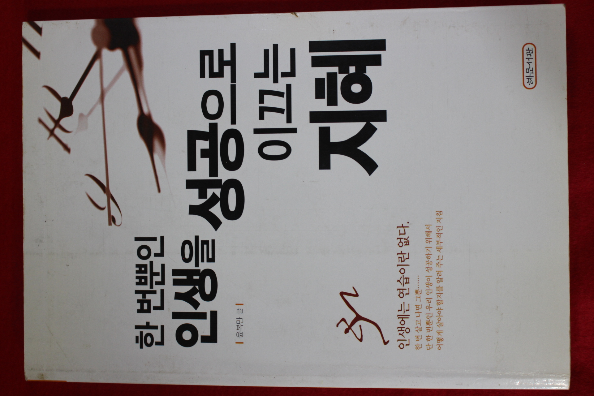 2003년 윤복만 한번뿐인 인생을 성공으로 이끄는 지혜