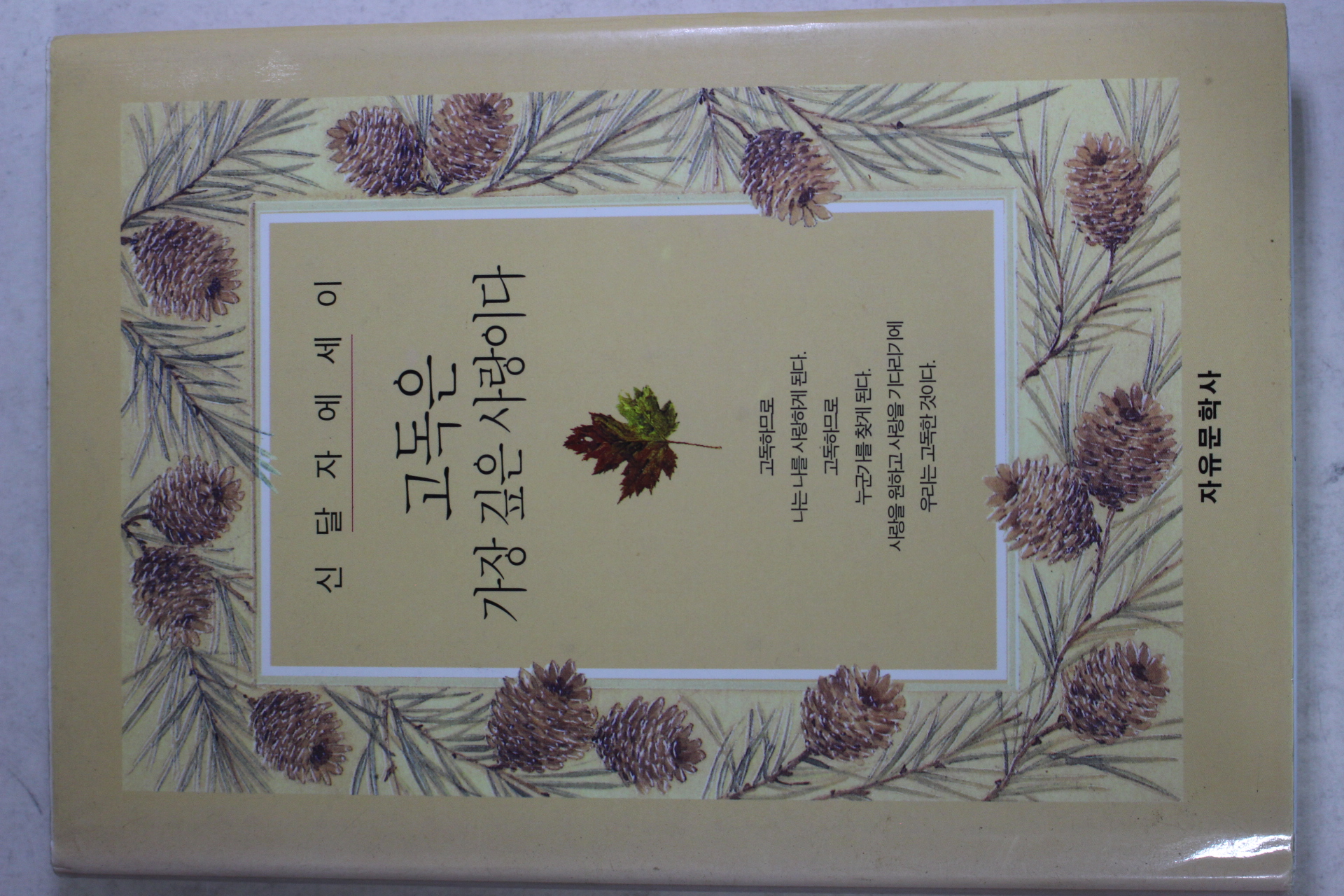 1996년초판 신달자에세이 고독은 가장 깊은 사랑이다