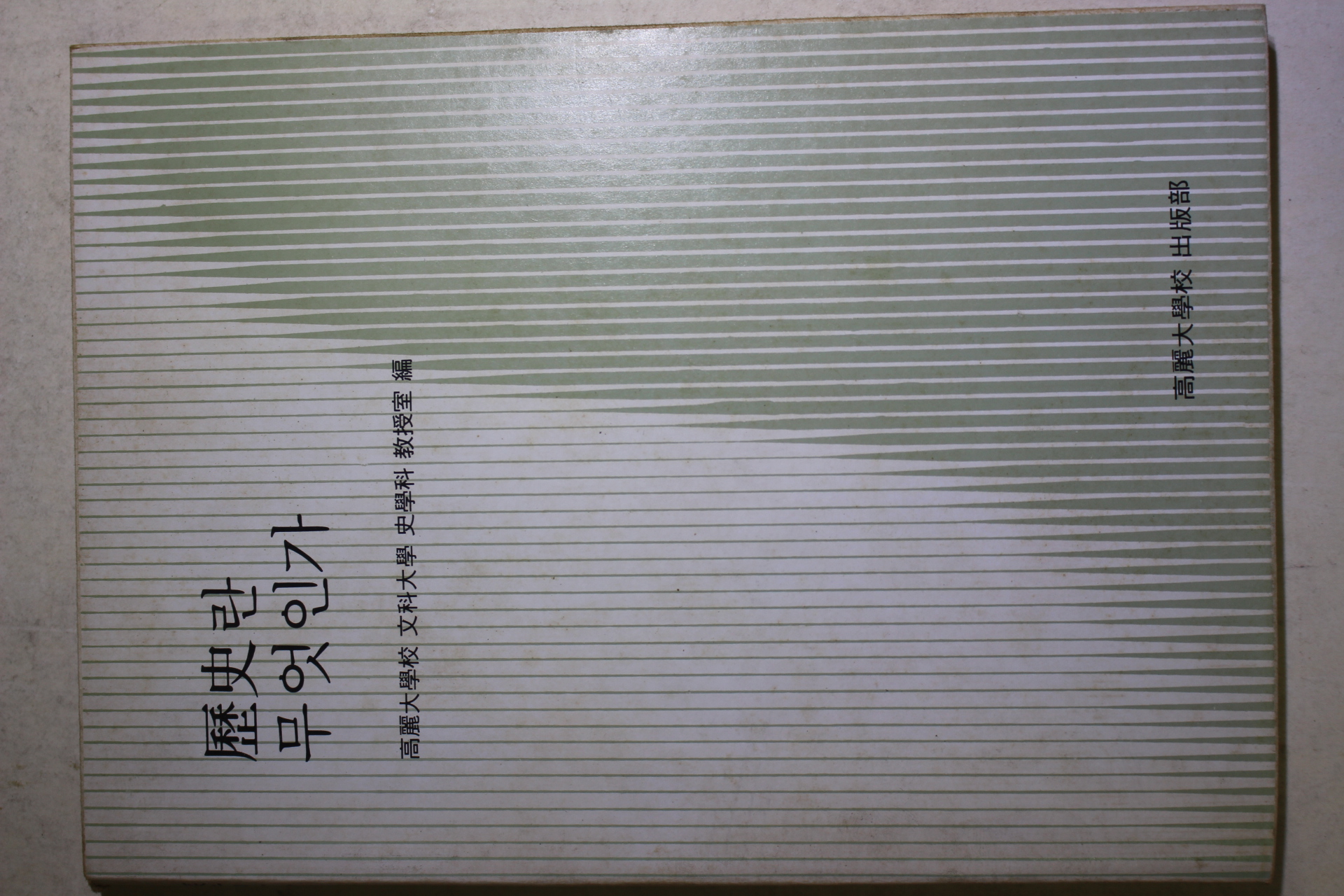 1981년 고려대학교 역사란 무엇인가