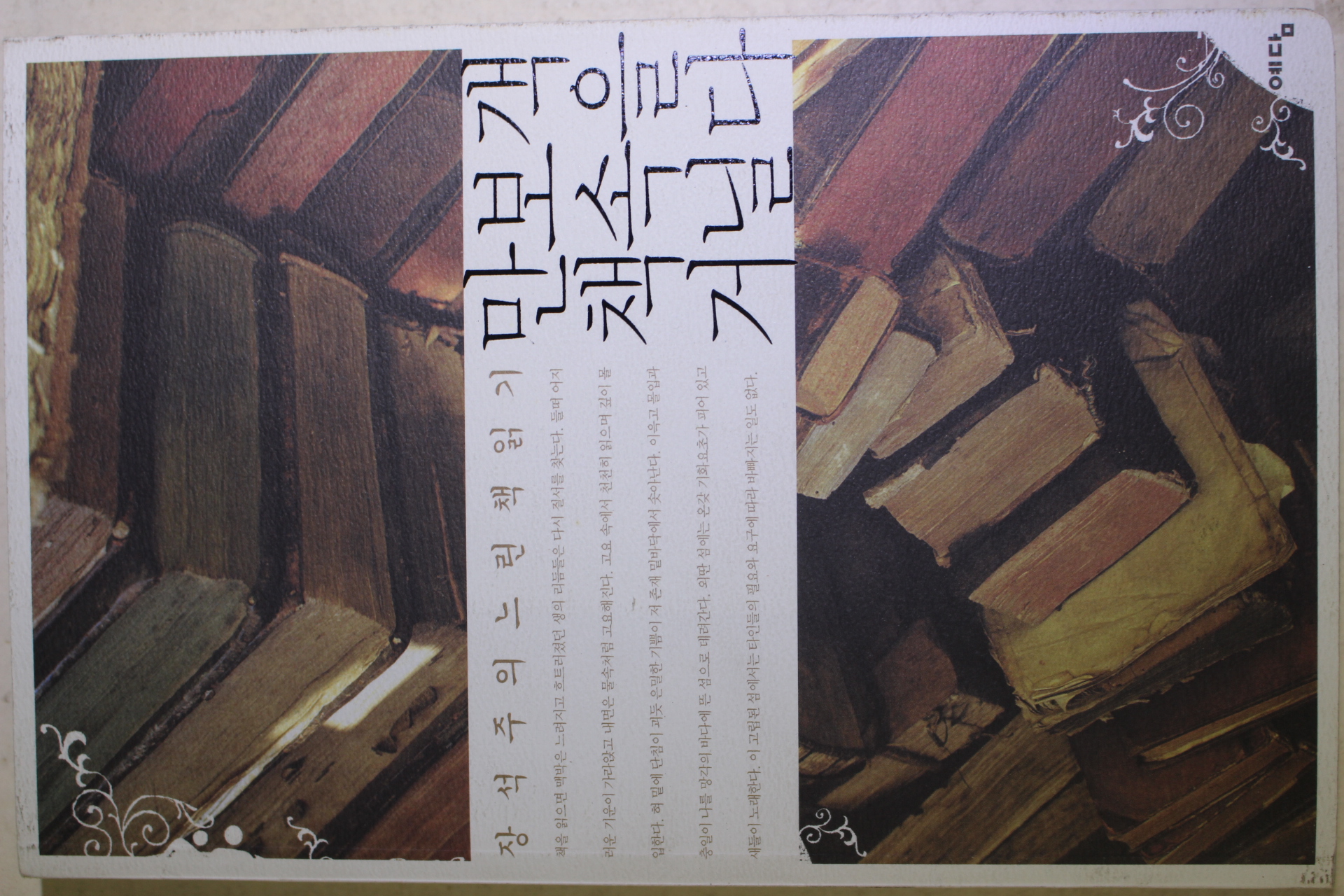 2007년초판 장석주 만보객 책속을 거닐다