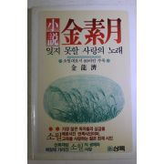 1985년초판 김용제(金龍濟) 소설 김소월