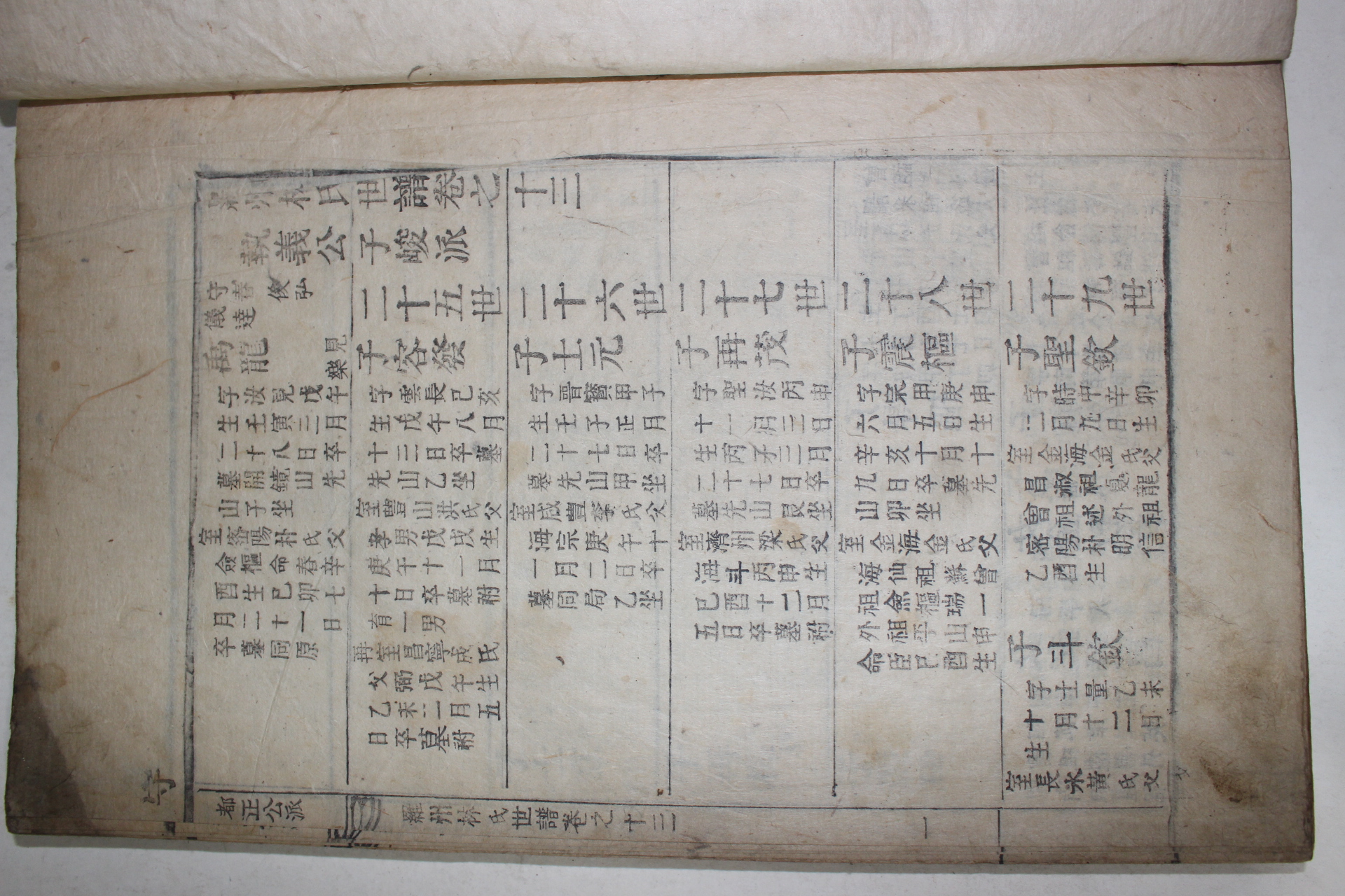 1788년(戊申) 금속활자 철활자본 나주임씨세보(羅州林氏世譜) 16권5책완질