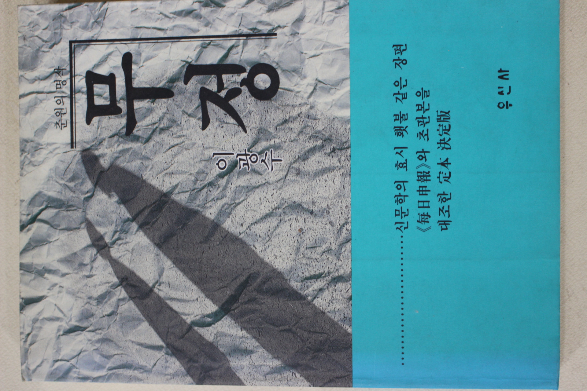 1992년 이광수 무정