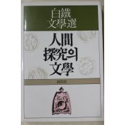1986년 백철(白鐵)문학선 인간탐구의 문학