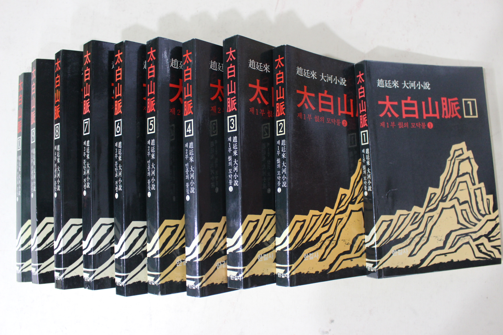 1988년 조정래(趙庭來) 대하소설 태백산맥 10책완질