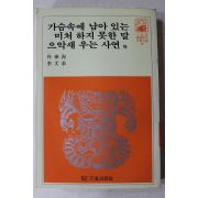 1981년 박태순,이문구 가슴속에 남아 있는 미처 하지 못한말 외
