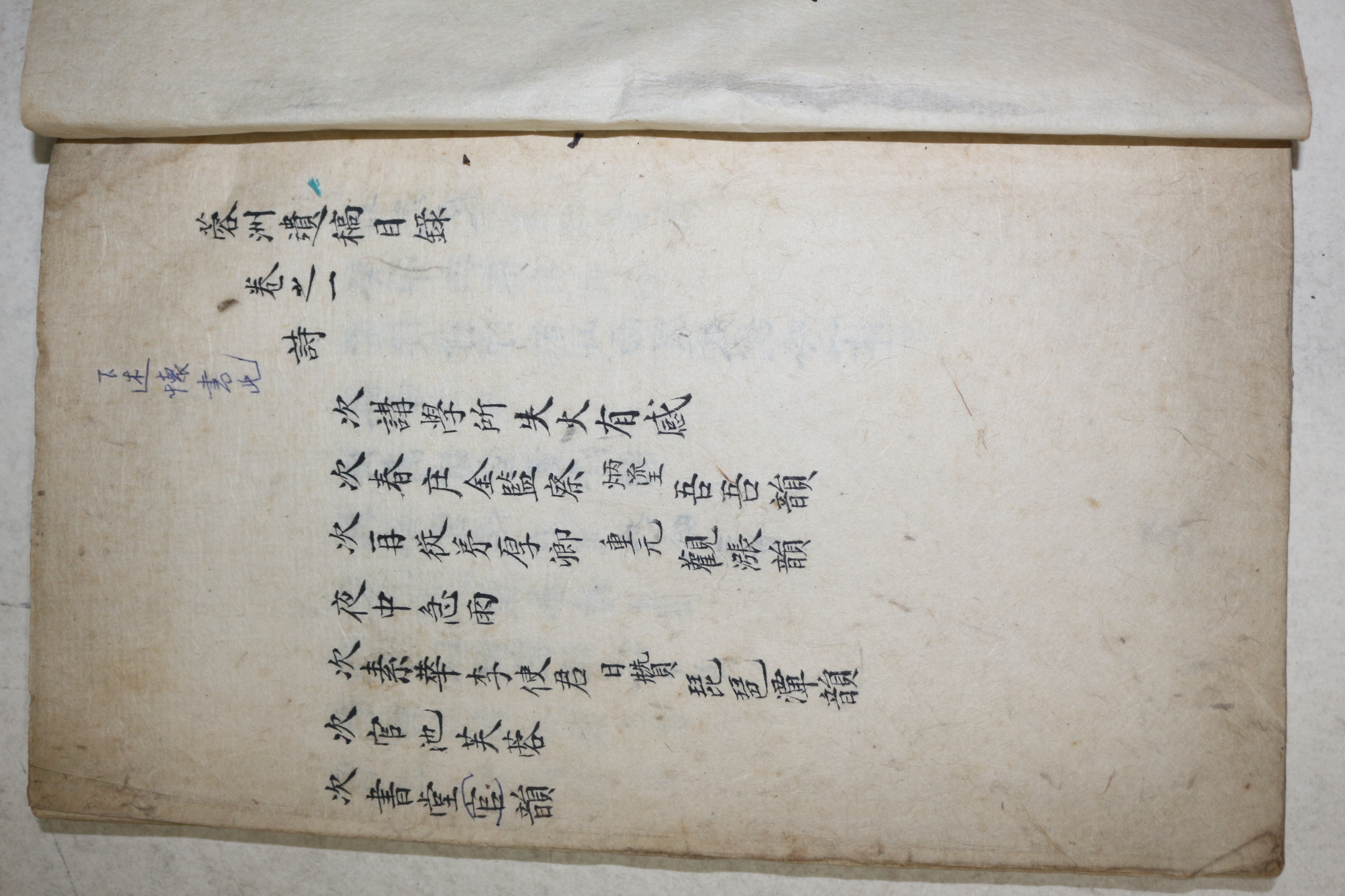 필사원고수정본 용주유고(蓉洲遺稿) 2책완질