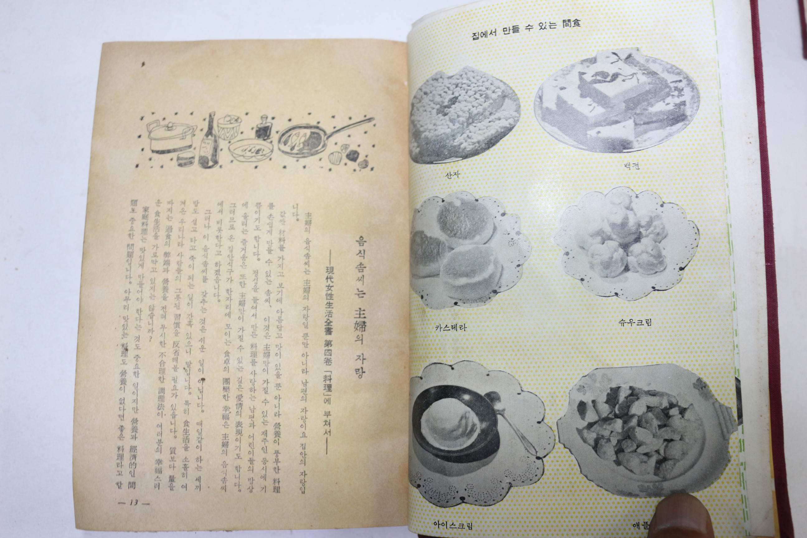 1959년 현대여성생활전서 요리