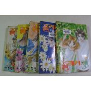 2002년초판 이경신 만화 플래시캣 5책완질