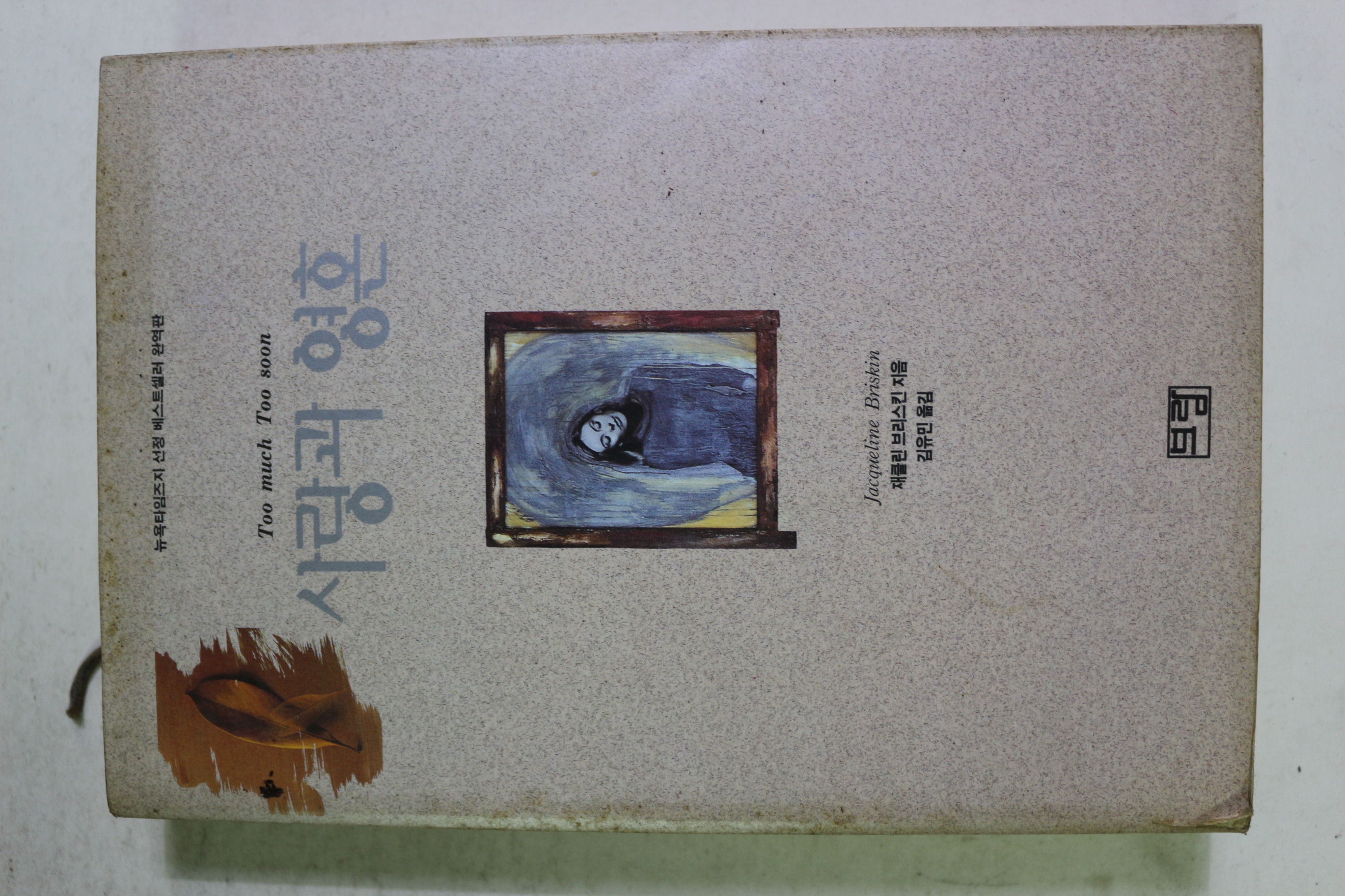 1991년초판 재클린브리스킨 김유민옮김 사랑과 영혼