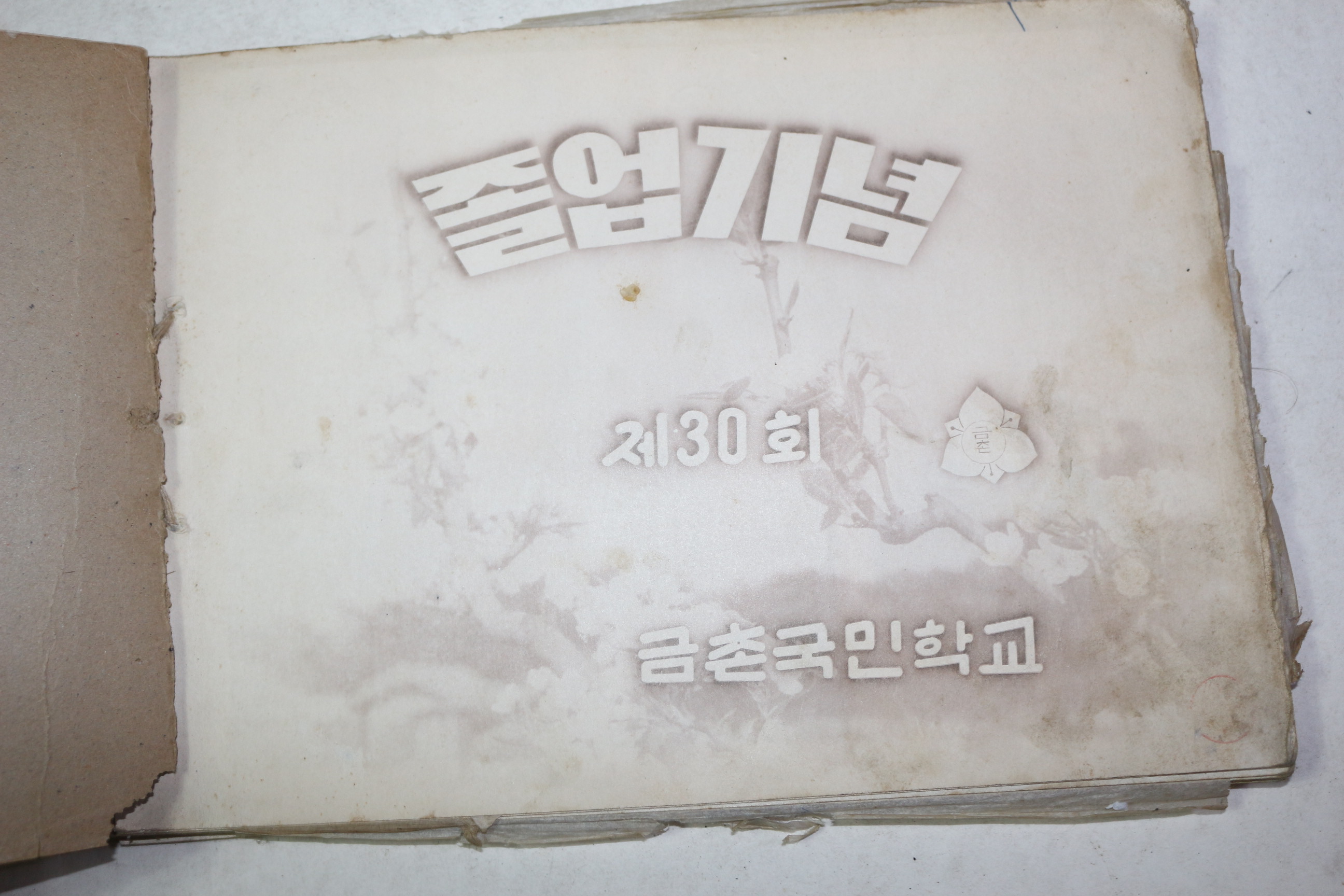 1962년 금촌국민학교 제30회 졸업기념 앨범