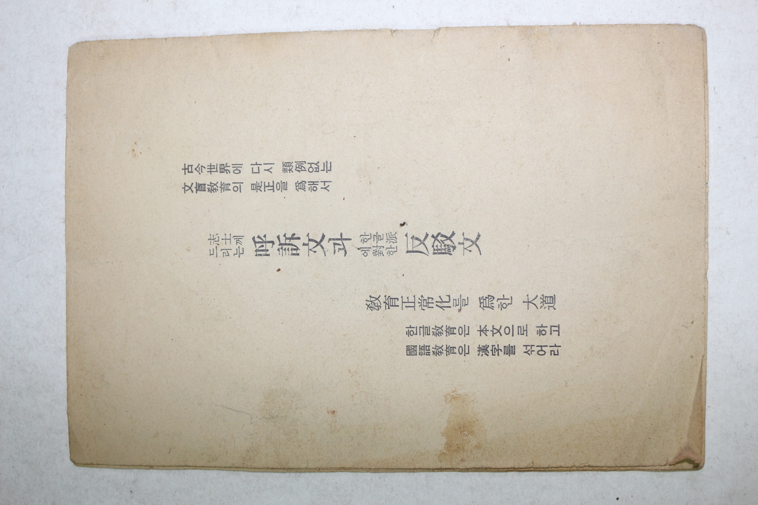 1979년 애국우민하시는 지사께 드리는 호소문
