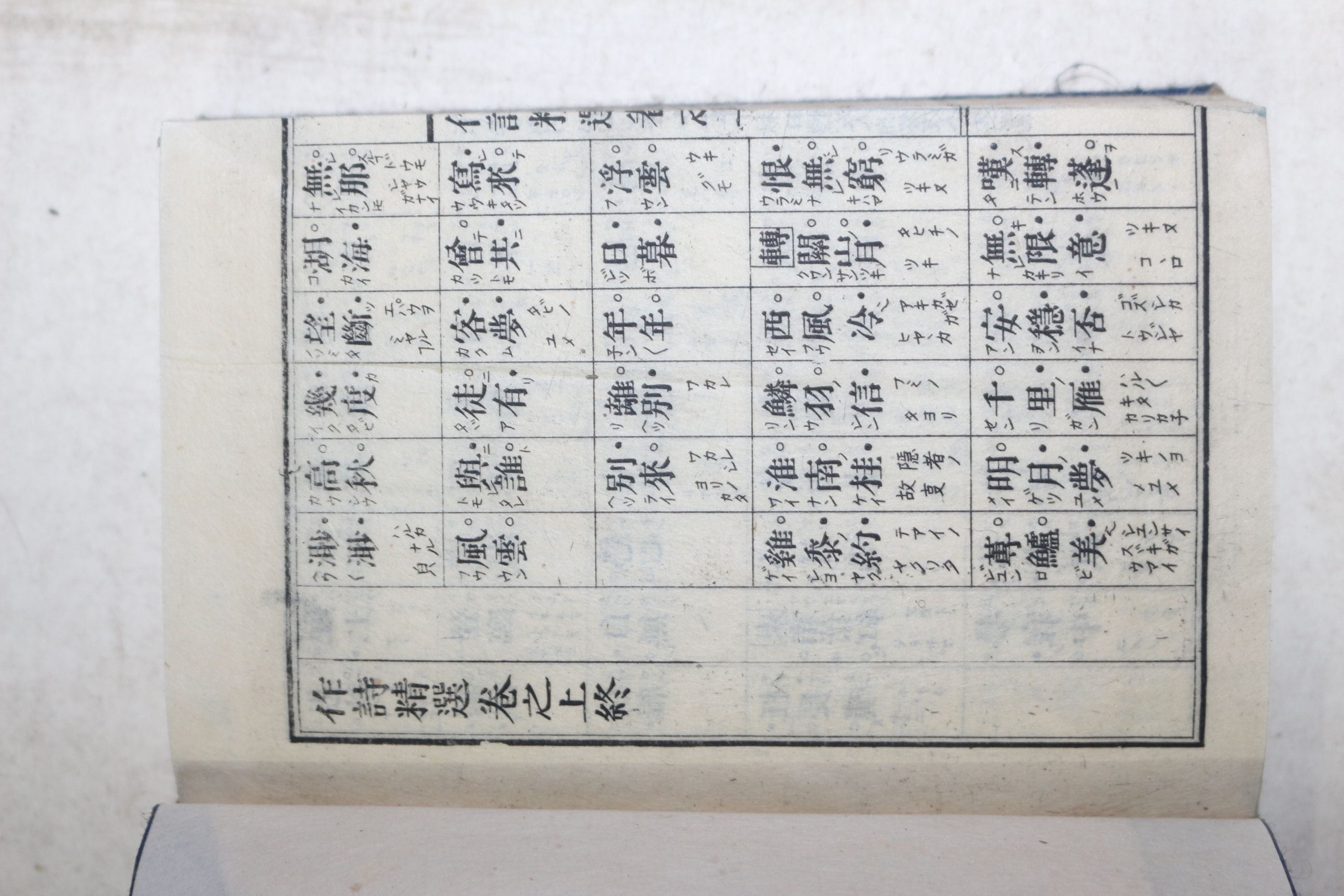 명치년간 작시정선(作詩精選)