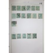 1-5 1868년~1885년 남오스트레일리아 우표 18장