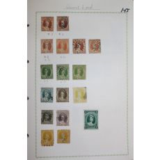 1-15 100년전후의 Queensland 우표 17장