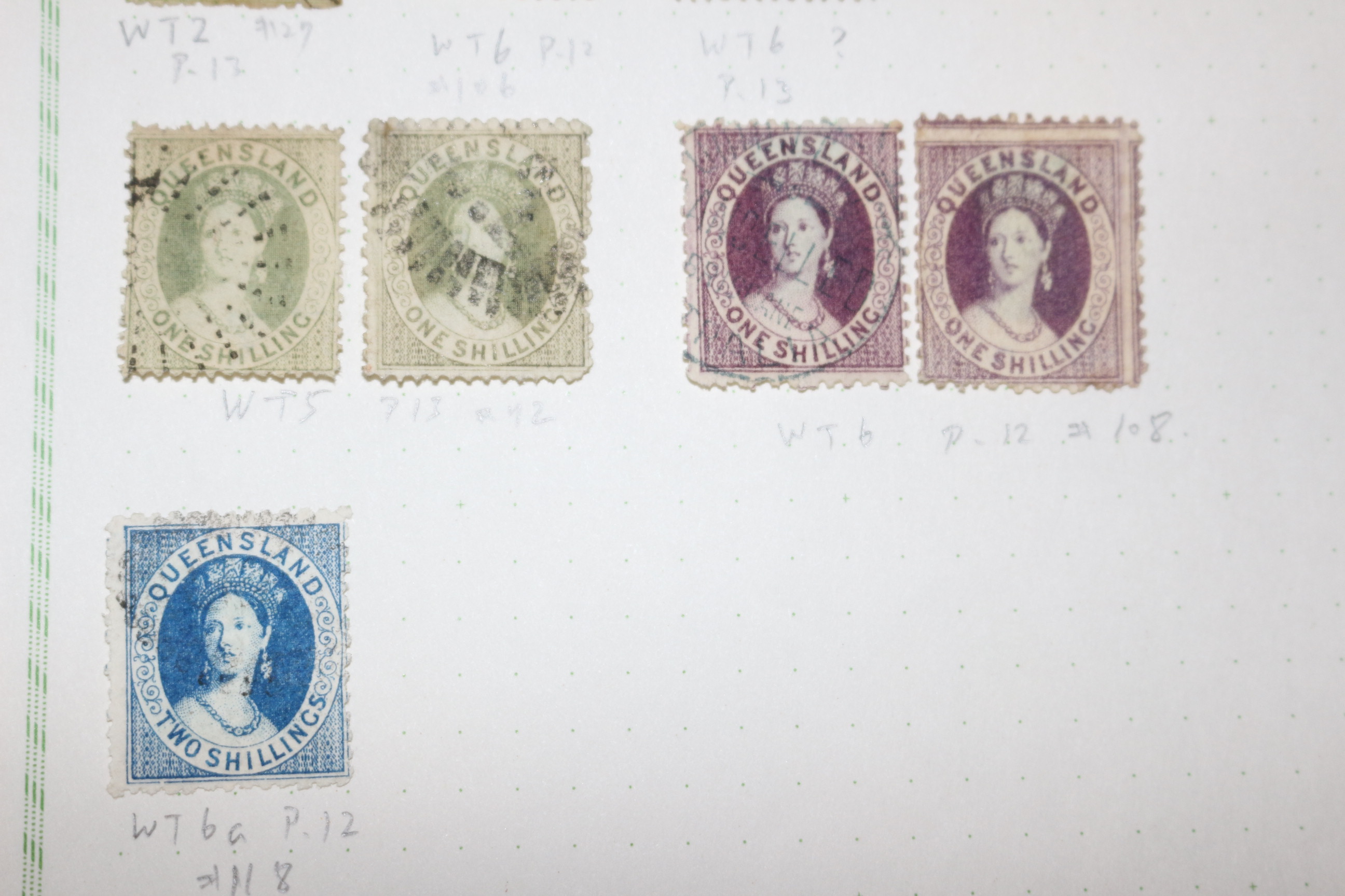 1-16 100년전후의 Queensland 우표 22장