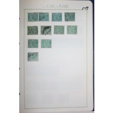 1-17 100년전후의 Queensland 우표 11장