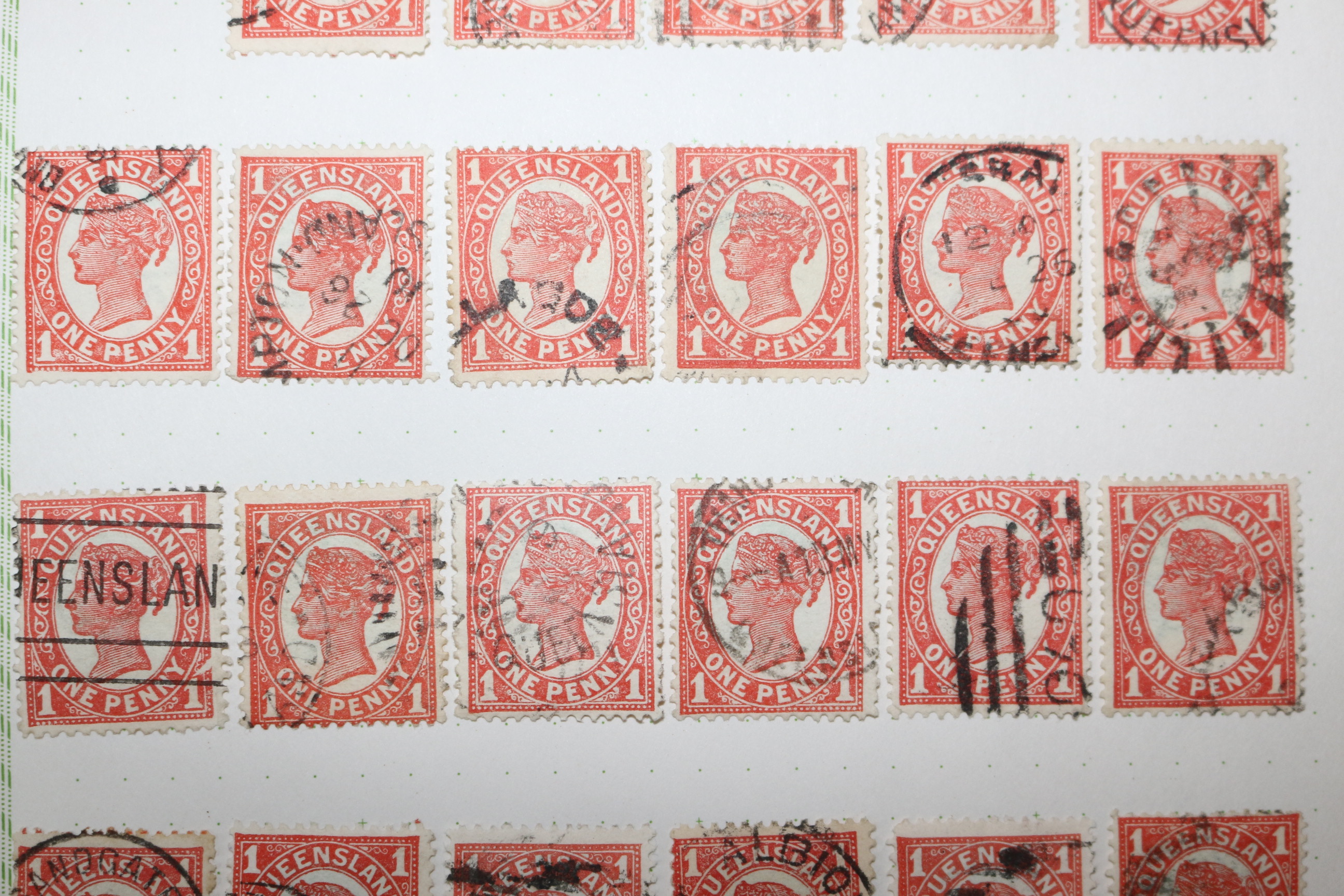 1-31 100년전후의 Queensland 우표 36장