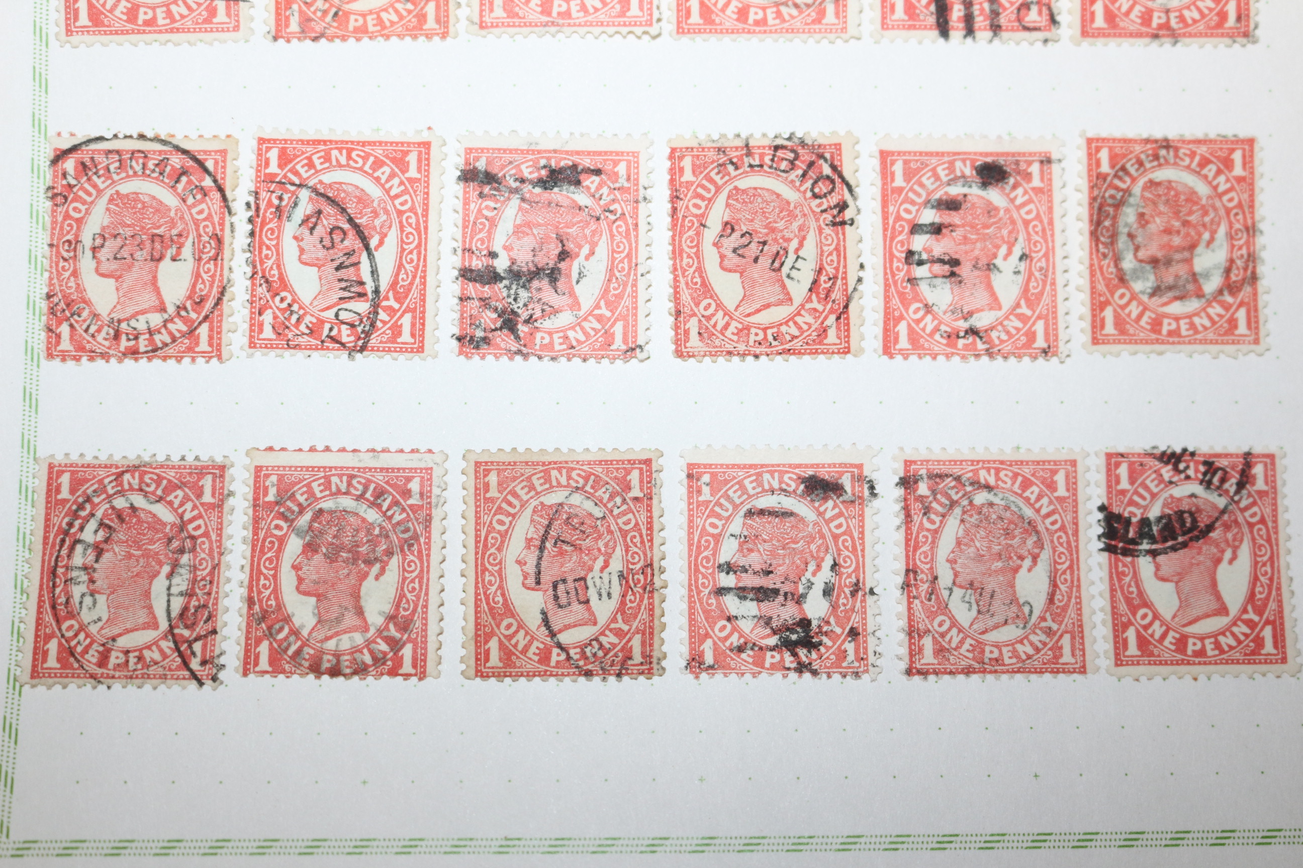 1-31 100년전후의 Queensland 우표 36장