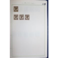 1-49 100년전후의 Queensland 우표 4장
