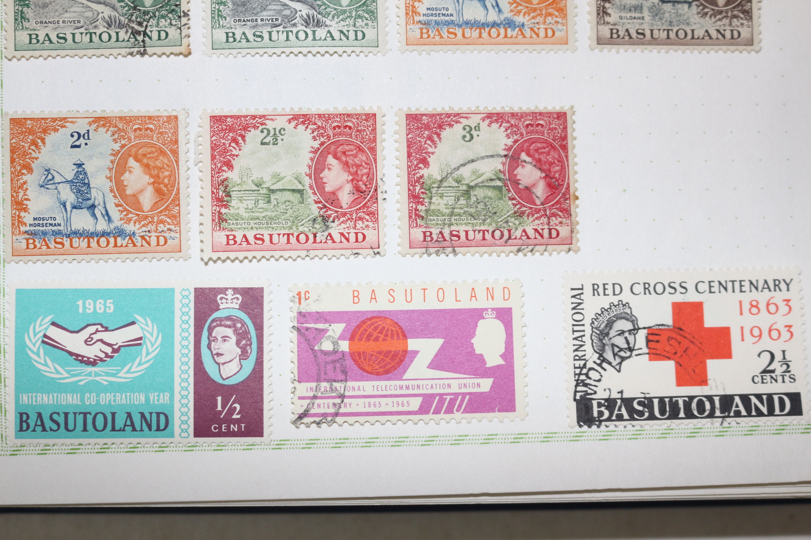 2-11 100년전후의 Basutoland 우표 20장