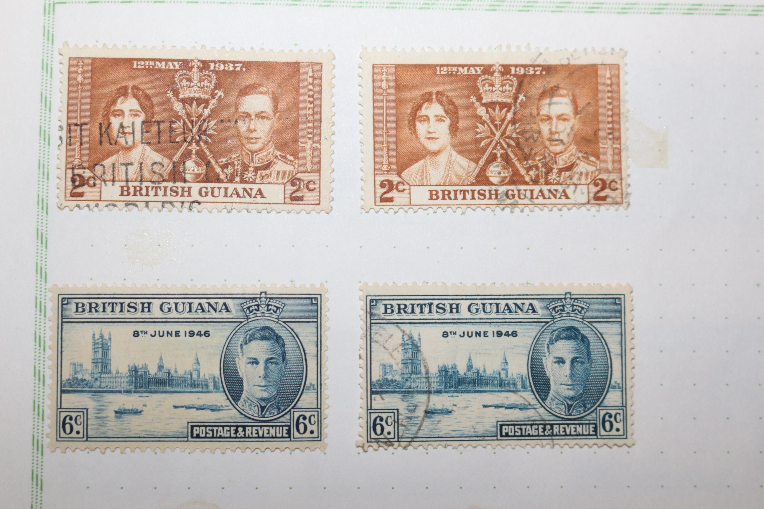 2-18 100년전후의 영국령 기아나 British Guiana 우표 8장