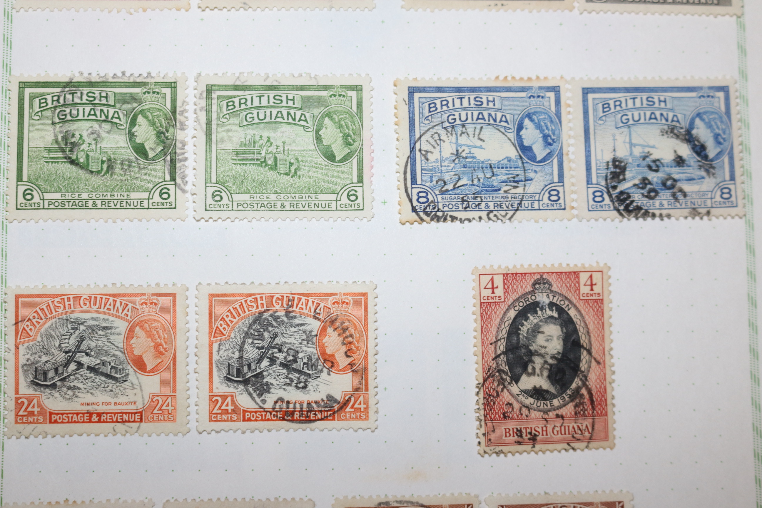 2-19 100년전후의 영국령 기아나 British Guiana 우표 19장