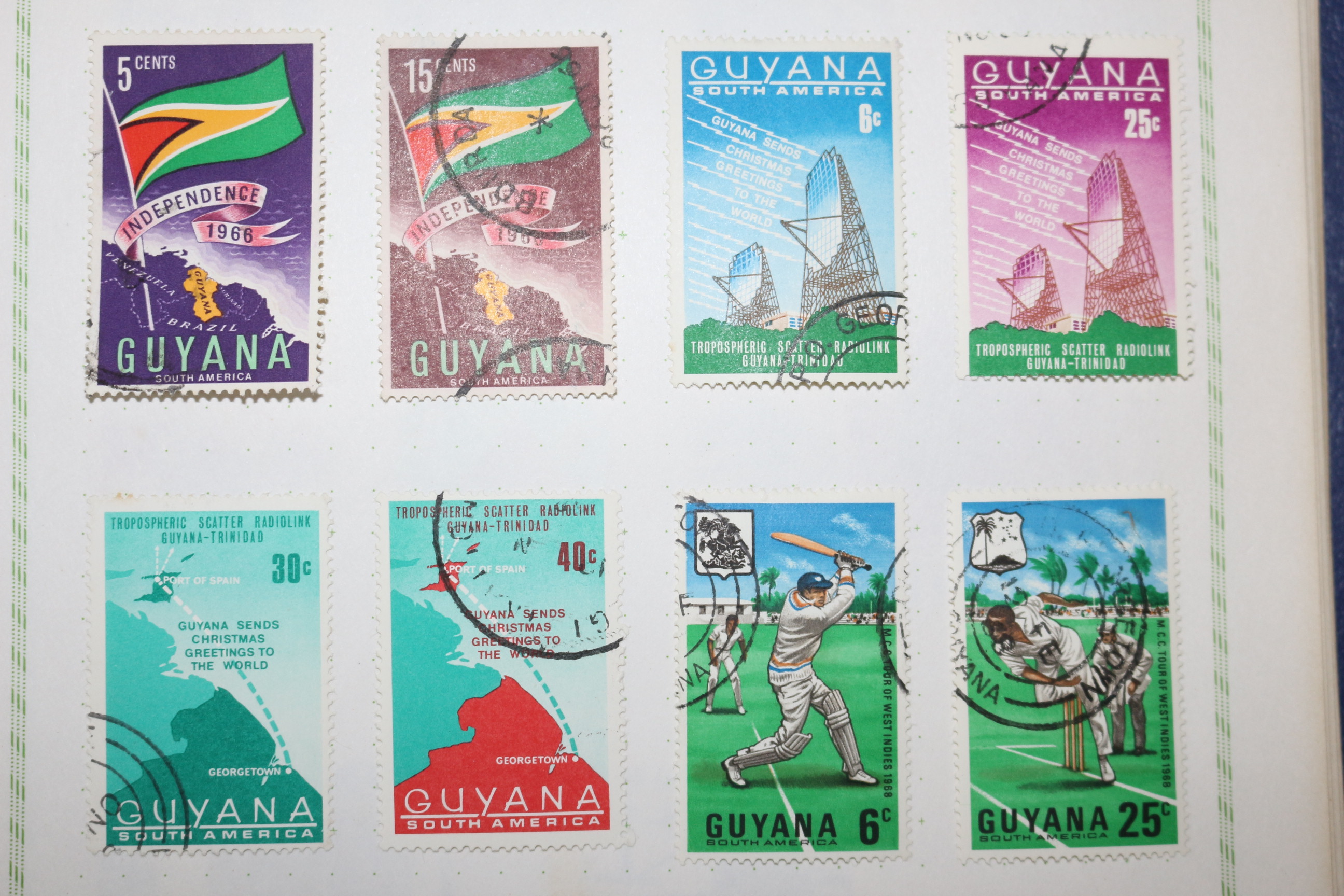 2-22 가이아나 guyana 우표 14장