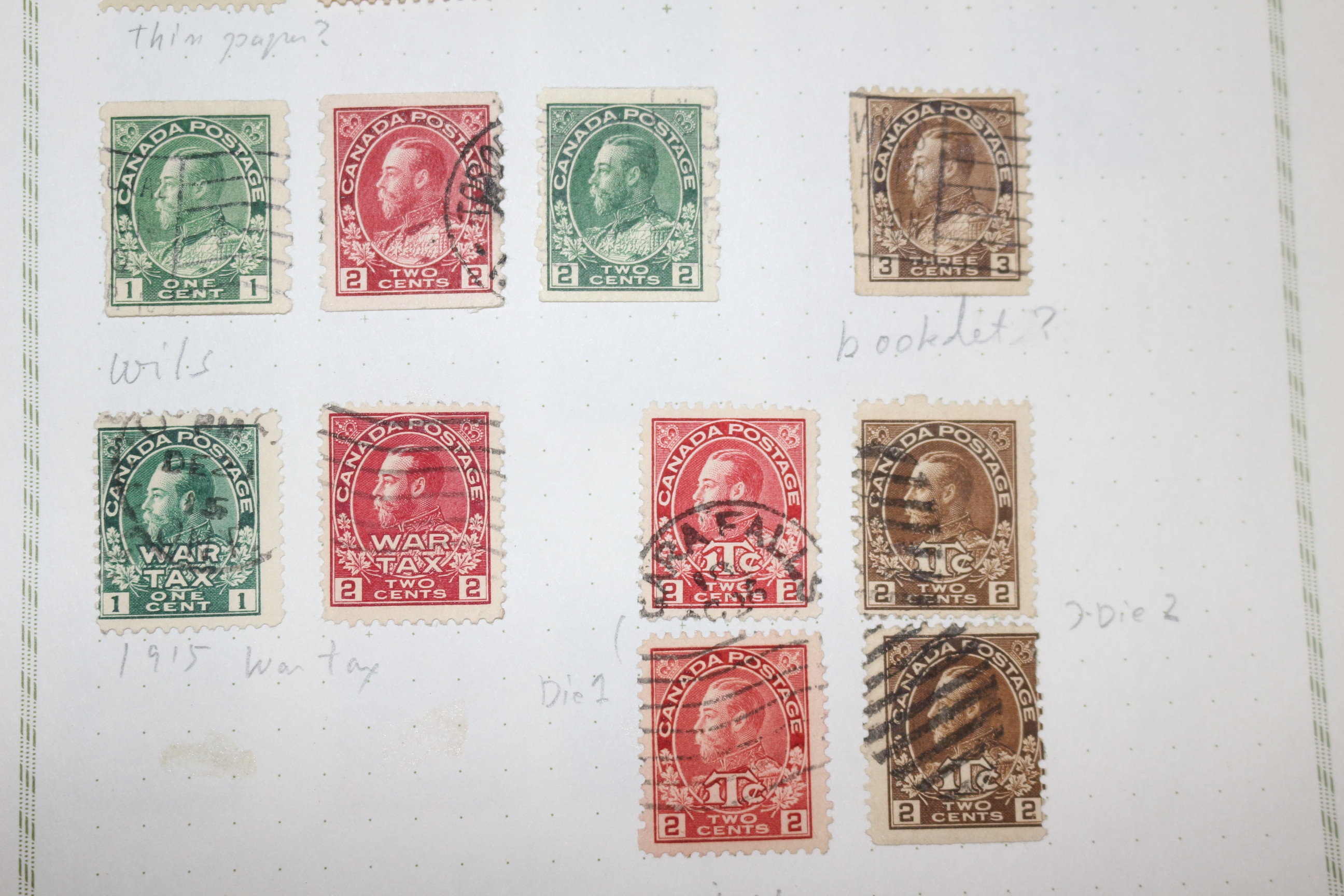 2-29 1912년~1918년 캐나다 canada 우표 30장
