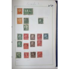 2-30 100년전후의 캐나다 canada 우표 19장