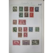 2-31 100년전후의 캐나다 canada 우표 20장