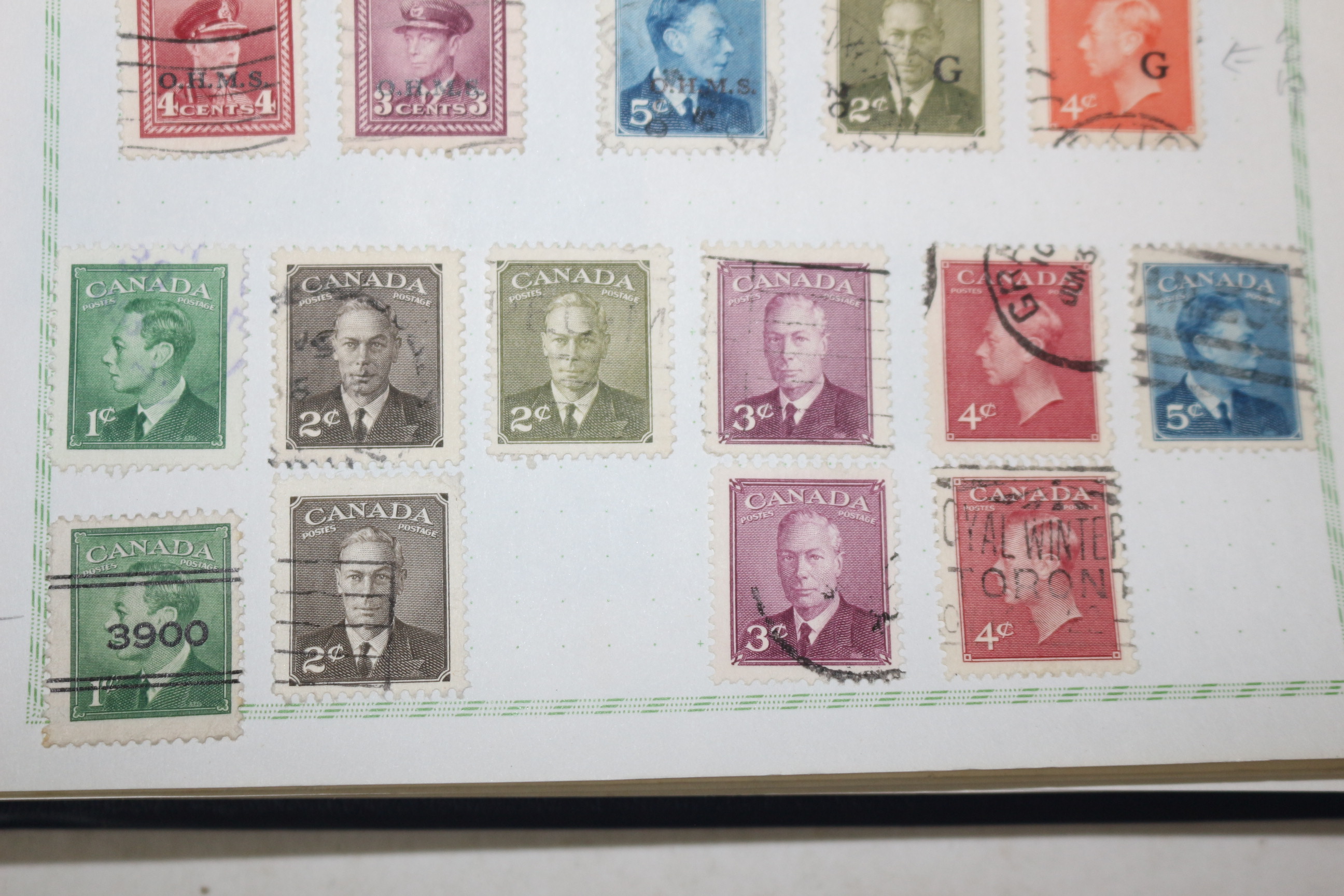 2-33 100년전후의 캐나다 canada 우표 33장