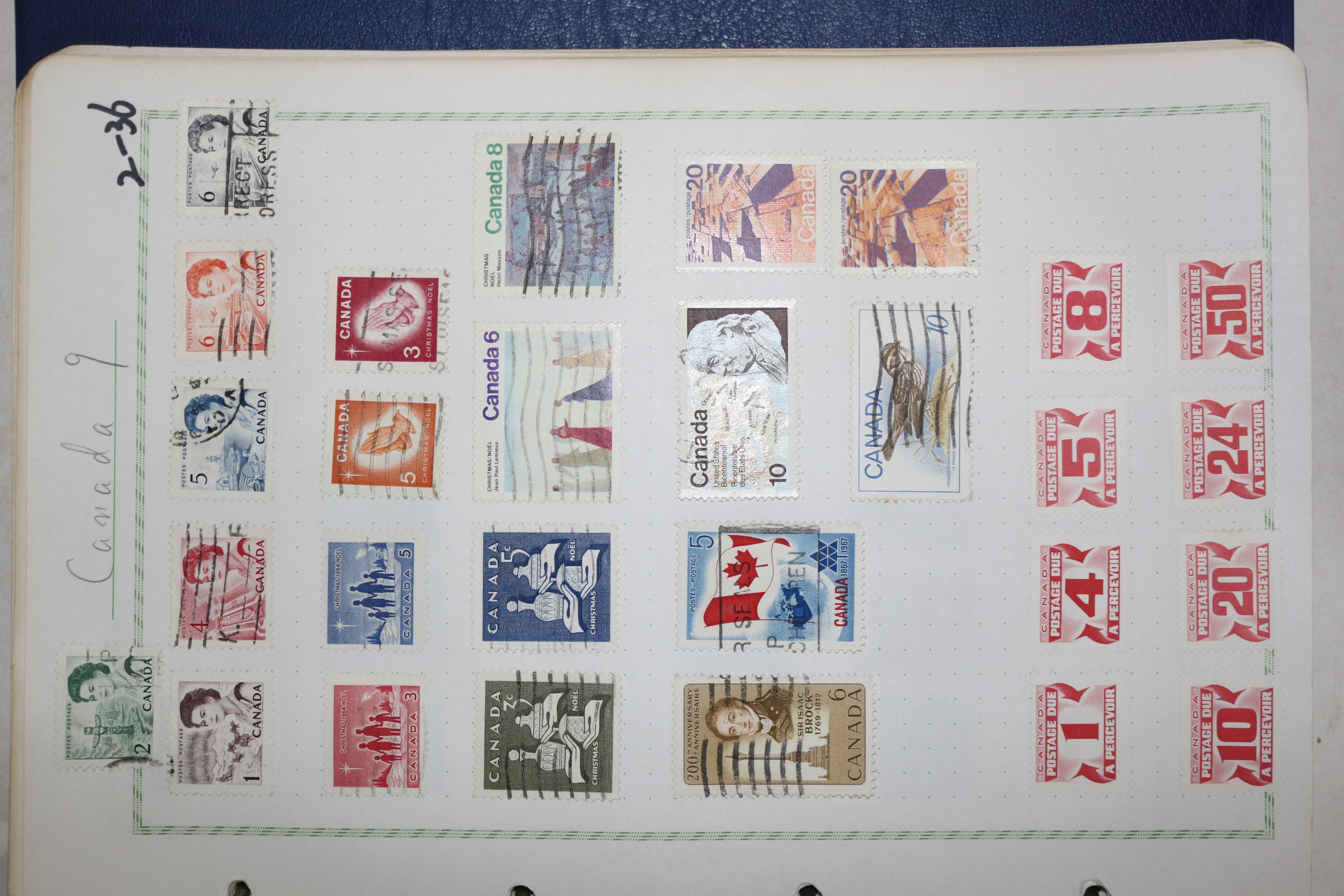 2-36 100년전후의 캐나다 canada 우표 28장