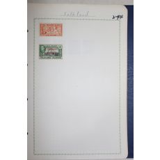 2-44 100년전후의 포클랜드 Falkland 우표 2장