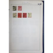 2-45 100년전후의 지브롤터 gibraltar 우표 6장