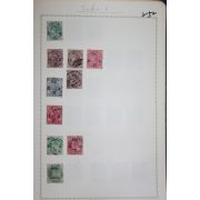 2-52 100년전후의 인도 india 우표 10장
