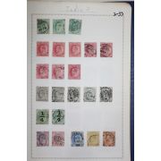 2-53 100년전후의 인도 india 우표 23장