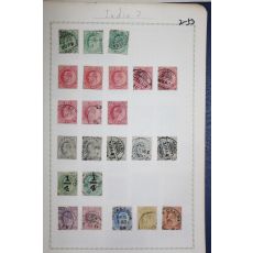 2-53 100년전후의 인도 india 우표 23장