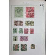 2-55 100년전후의 인도 india 우표 22장