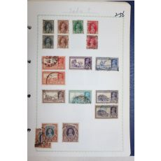 2-56 100년전후의 인도 india 우표 18장