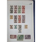 2-57 100년전후의 인도 india 우표 24장